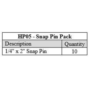 SNAP PIN PACK