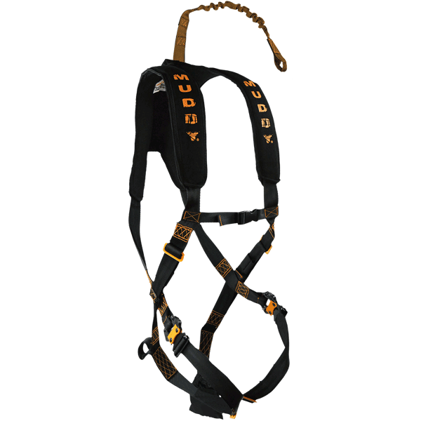 Black Muddy Outdoors Magnum Pro Padded Adjustable Treestand Harness System 