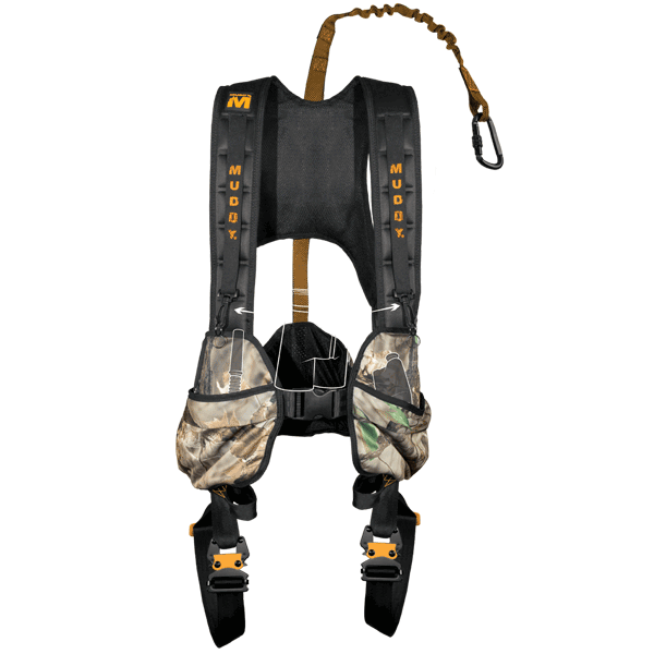 Black Muddy Diamondback Harness MUD-MSH300 for sale online 