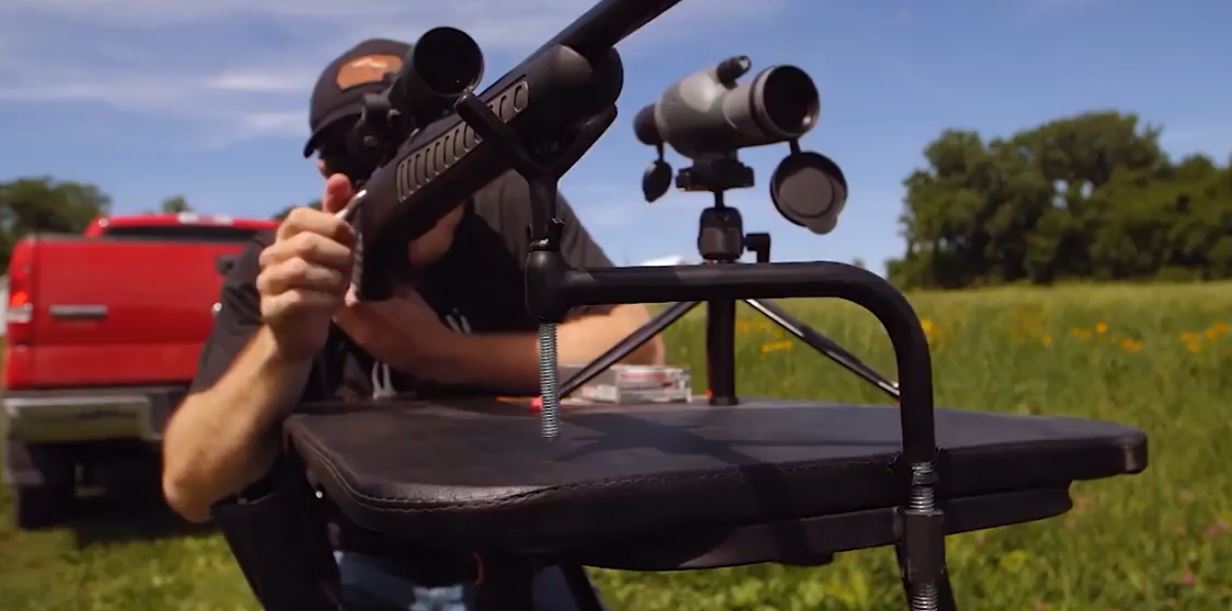 Adjustable Folding Hunting Shooting Table Bench Gun Rest Seat Target Practice 