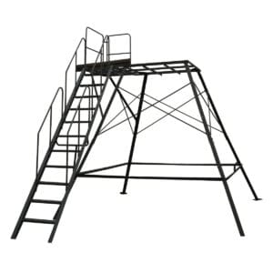 Premium 10' Tower Base with Gradual Staircase (For use with ANY Muddy Box Blind)