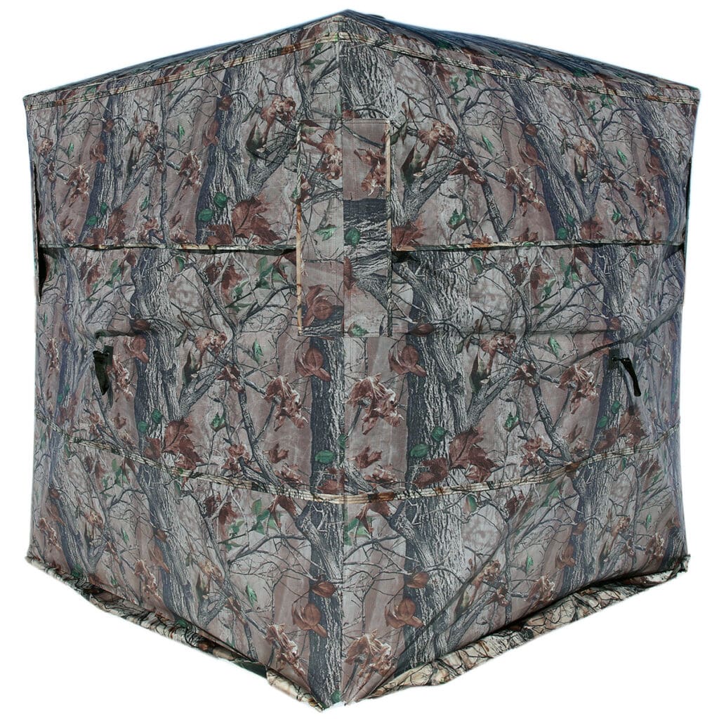 Muddy Prevue 2 ground Blind windows closed