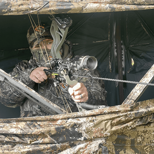 Tips And Tricks for Bowhunting in A Ground Blind Muddy Outdoors